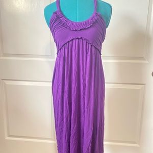 Purple adjustable neck summer dress! Size M